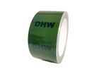 DHW pipeline identification tape.