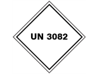 UN 3082 (Lead chromate, lead thiocyante, strontum oxalate, magnesium oxalate) label.