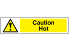 Caution Hot, mini safety sign.