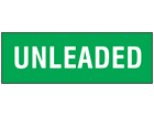 Unleaded sign