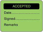 Accepted fluorescent label