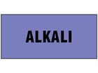 Alkali pipeline identification tape.