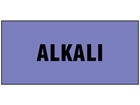 Alkali pipeline identification tape.