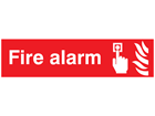 Fire alarm, mini safety sign.