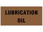 Lubrication oil pipeline identification tape.