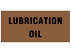 Lubrication oil pipeline identification tape.