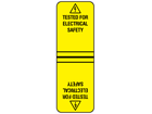Tested for electrical safety cable wrap label