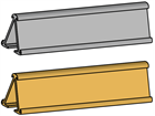 Deskplate, holder, double sided style
