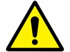 Caution Symbol Label