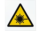 Caution laser symbol safety sign.