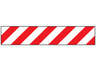 Reflective tape, red and white chevron