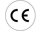 CE symbol labels.