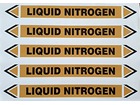 Liquid nitrogen flow marker label.