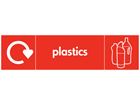 Plastics WRAP recycling signs