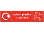 Plastics WRAP recycling signs