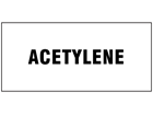 Acetylene pipeline identification label