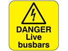 Danger live busbars