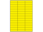 Yellow polyester laser labels, 16.9mm x 70mm