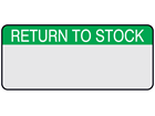 Return to stock aluminium foil labels.