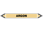 Argon flow marker label.