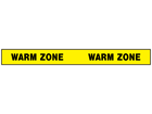 Warm zone barrier tape