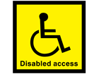 Disabled access sign