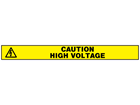 Caution high voltage barrier tape