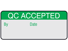 QC accepted aluminium foil labels.