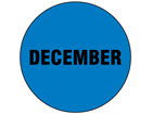 December inventory date label