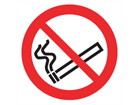 No smoking symbol label