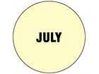 July inventory date label
