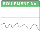 Equipment number cable wrap label