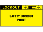 Safety lockout point label