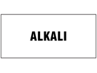 Alkali pipeline identification label