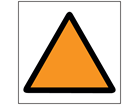 Medium risk assessment label. (HAVS)