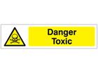 Danger Toxic, mini safety sign.