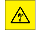 Sharp element hazard symbol labels.