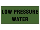 Low pressure water pipeline identification tape.