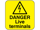 Danger live terminals
