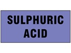 Sulphuric acid pipeline identification tape.