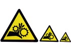 Entanglement warning symbol label.