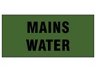 Mains water pipeline identification tape.