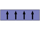 Flow indication tape for acids and alkalies