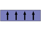 Flow indication tape for acids and alkalies