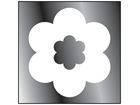 Flower window safety decal