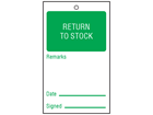 Return to stock tag