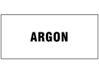 Argon pipeline identification label