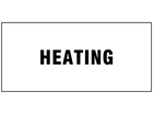 Heating pipeline identification label