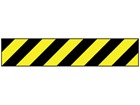 Safety and floor marking tape, black and yellow chevron.