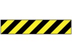 Safety and floor marking tape, black and yellow chevron.